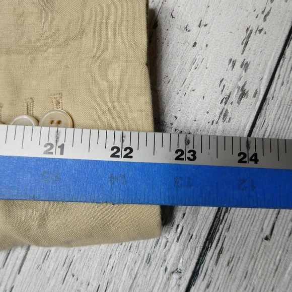 Brooks Brothers Blazer Womens 4 Tan‎ Irish Linen Cupro Lined Tailored Jacket - Picture 7 of 7